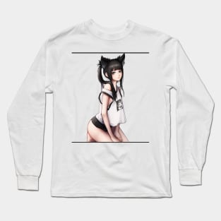 Cute Neko Girl Long Sleeve T-Shirt